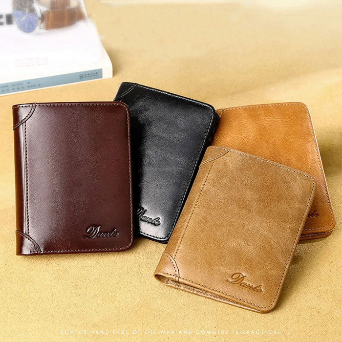 Original Buffalo Leather Trifold Wallet