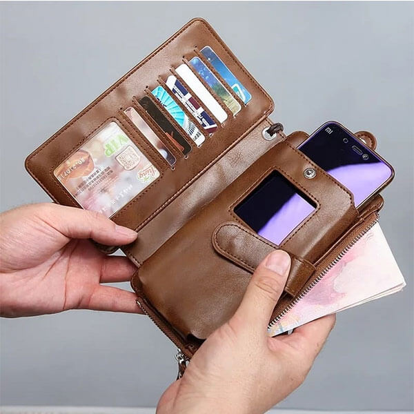 New Genuine Long Leather Wallet (Kangaroo)