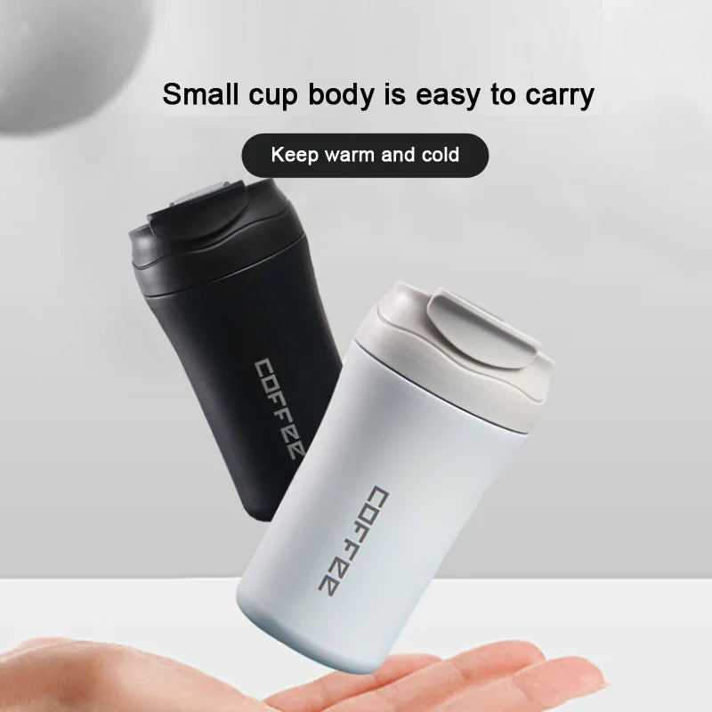 New  Coffee Thermos with Dual Drink Sip and Straw