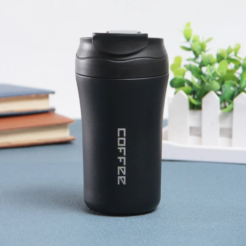 New  Coffee Thermos with Dual Drink Sip and Straw