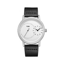 Tomi Dual Time Men Luxury Leather Strap Watch