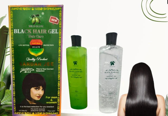 Sardar Jee Hair Color Gel  EASY DYEING COLOURING GEL + OIL 2 BOTTLES 500 ML